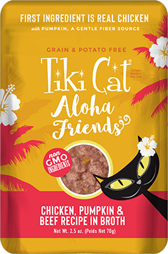Tiki Cat Aloha Friends Chicken, Pumpkin & Beef